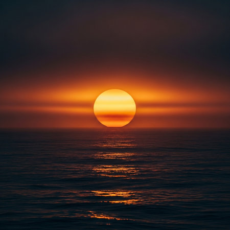 Beautiful sunset over the sea. Sunset over the sea. Nature composition.の素材