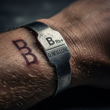 Close-up of a man's hand with a wristwatch with the inscriptionの素材