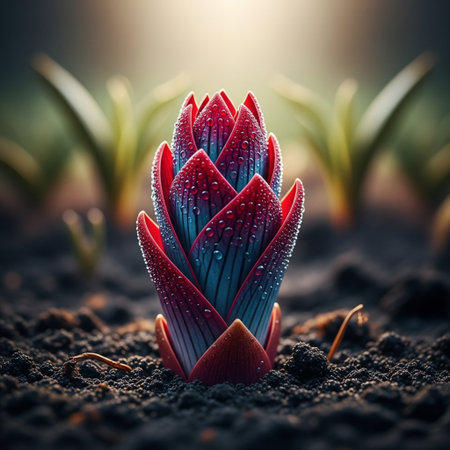 Beautiful hyacinth flower in the garden. Spring concept.の素材