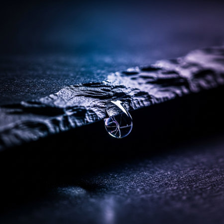 Wedding rings on a dark background close-up macro photographyの素材