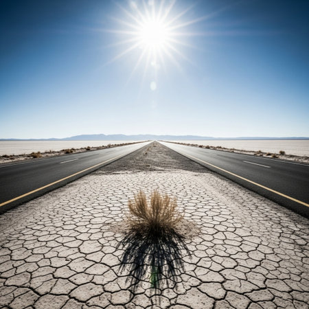 Road in Death Valley National Park, California, United States of Americaの素材