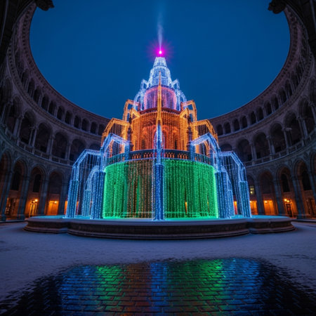 The fountain in the Tsaritsyno park.の素材
