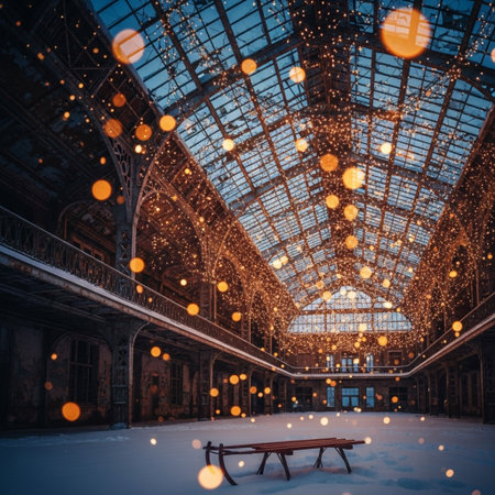Frosty night in the Galleria Vittorio Emanuele IIの素材