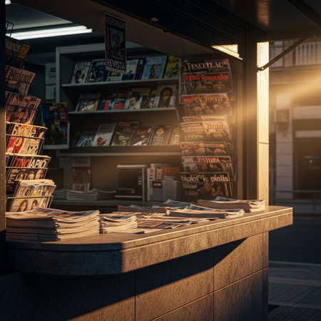 A book shop in Bangkok, Thailand.の素材