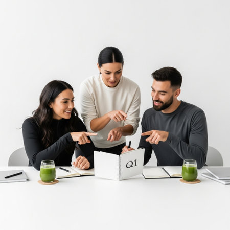 multiethnic businesspeople sitting at table and working together in officeの素材