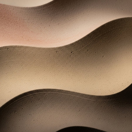 abstract background with a texture of sand in shades of orange and brownの素材