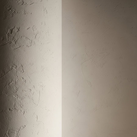 White wall with shadow and light from the window. Abstract background.の素材