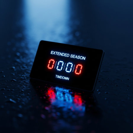 Digital alarm clock on black background with water drops. 3d renderingの素材