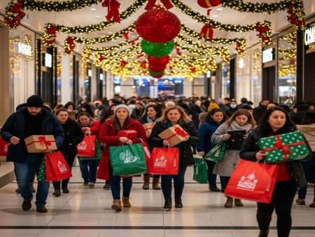 Christmas shopping in Moscowの素材