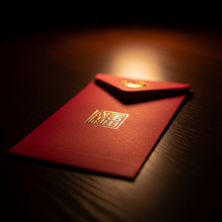 Red Chinese Passport on a wooden table. Selective focus.の素材