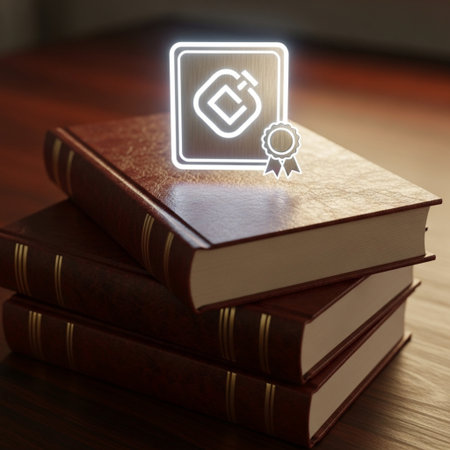 Award icon on top of a book. 3D rendering.の素材