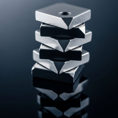 Stacks of dominoes on a black background. Toned.の素材