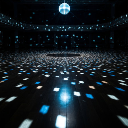 3d rendering. Futuristic interior room with neon lights and floorの素材