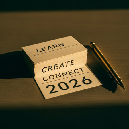 New year goals 2026 and resolutions concept. Vintage tone filter effect.の素材