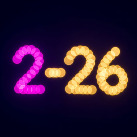 Happy new year 2016. Bokeh lights bokeh backgroundの素材