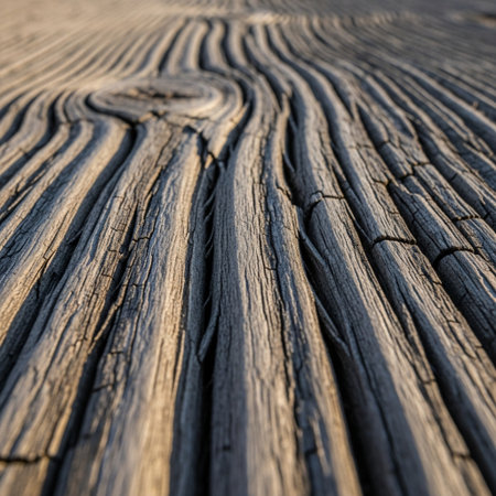 Close up of a weathered wooden surface. Abstract background for design.の素材