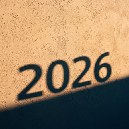 New Year's Eve. Silhouette of the number 2016 on the wallの素材