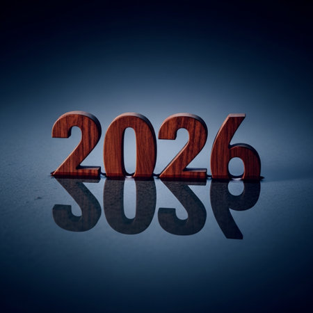 Wooden number 2016 on black background. New Year 2016 concept.の素材