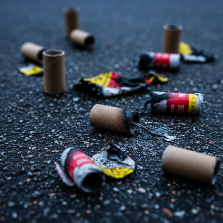 Used cigarette butts on the asphalt. The concept of smoking and addictionの素材