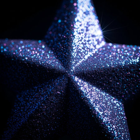Abstract background with bokeh defocused lights and sparkles.の素材