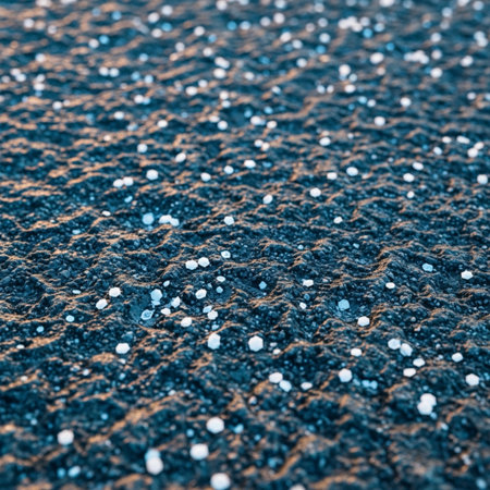 abstract background of water drops on wet asphalt, shallow depth of fieldの素材