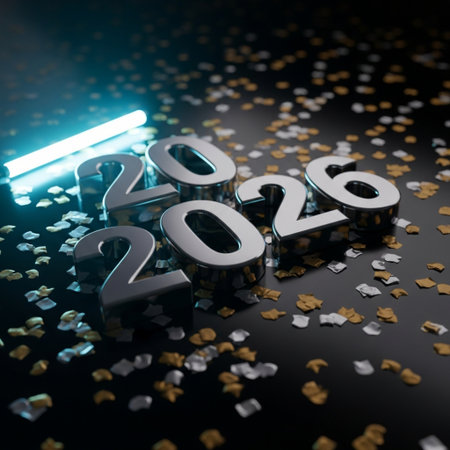 New Year 2020 Creative Design Concept - 3D Rendered Illustrationの素材
