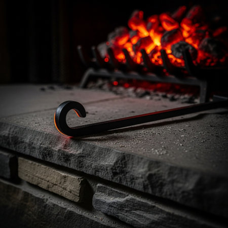 Close up view of a smithy. Blacksmiths forge.の素材