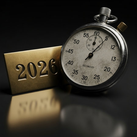 New Year 2013 concept with vintage stopwatch on a black background.の素材