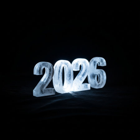 New Year concept. Number 2016 on a black background. New Year's Eve.の素材