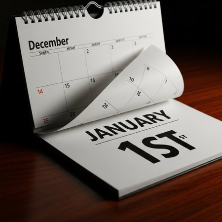 Calendar with January 15 date on wooden table. 3D renderingの素材