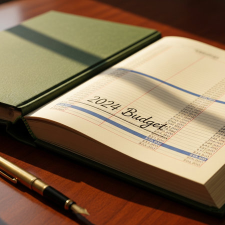 Notepad and fountain pen on a wooden table, close-upの素材