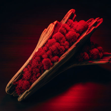 Dried fruits of corn on a wooden background. Toned.の素材