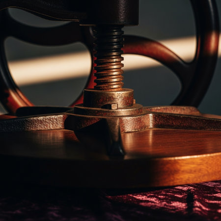 A closeup shot of a sewing machine with a shallow depth of fieldの素材