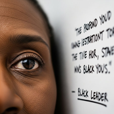 Editorial extreme close-up macro shot of an adult individual thoughtfully reading an inspirational qの素材