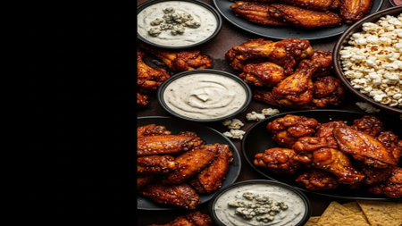 Editorial, cinematic high-angle view capturing an extensive and complex array of traditional game daの素材