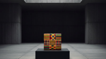 An EXTREME WIDE SHOT capturing a massive, silent, cavernous interior defined by raw, monolithic concの素材