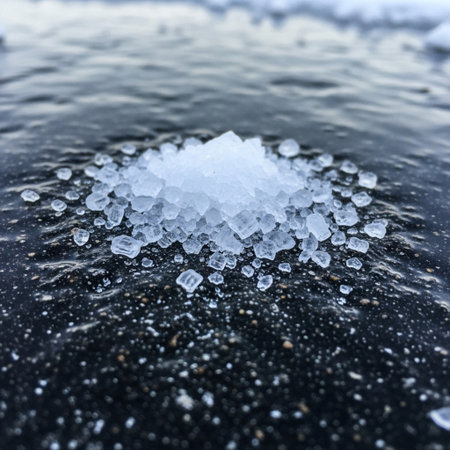 A highly detailed, raw photo captured in square format (1:1). The scene is a centered, extreme closeの素材