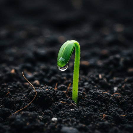 HERO DETAIL: An extreme close-up, perfectly centered in a square format, focusing on the vibrant, moの素材