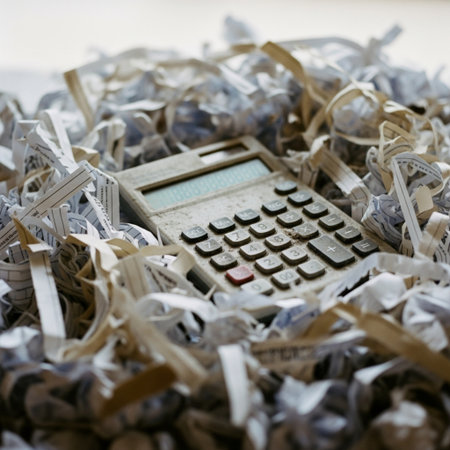 A tightly framed, square (1:1) close-up centered on a massive, chaotic mound of finely shredded whitの素材