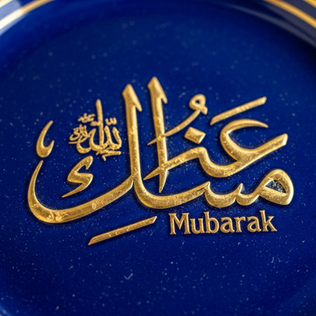 A tightly framed, symmetrical square composition focusing on the hero detail of a decorative ceramicの素材