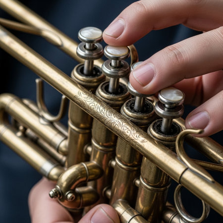 A tightly framed, perfectly symmetrical square image capturing the history and heritage of music. Thの素材