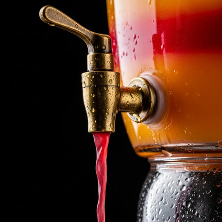 A tightly framed, symmetrical square photograph focused entirely on the Hero Detail: the moment a laの素材