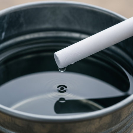 Small bucket of water and chalk ready for the 'blessing' application' presented as a Hero Detail shoの素材