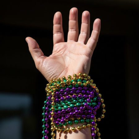 An intense, tightly cropped square editorial image focusing on the tactile moment of catching Mardiの素材