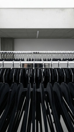 A striking, highly vertical (9:16) composition emphasizing organizational symmetry. The subject--a raの素材