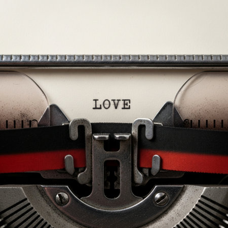 A Hero Detail shot capturing the essence of the message. The image is an extreme close-up of the typの素材