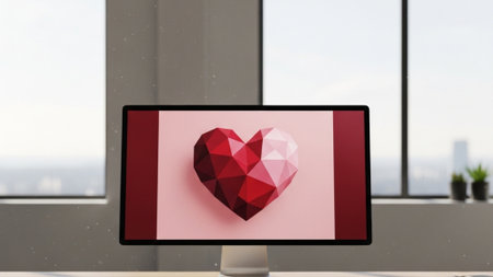 Cinematic environmental wide shot of a modern, minimalist workspace studio featuring an ultrawide deの素材