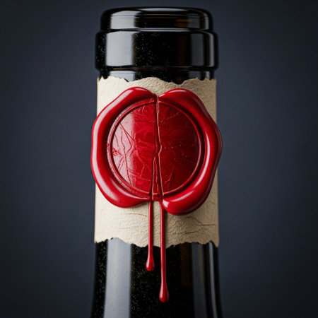 A tightly framed, symmetrical, square close-up focusing purely on the textural details of a sealed wの素材