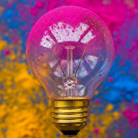 A tightly framed, square macro photograph capturing the intense detail of a single, unlit decorativeの素材