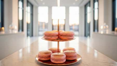 A luxurious, ultra-wide 16:9 environmental portrait capturing the minimalist elegance of a high-endの素材